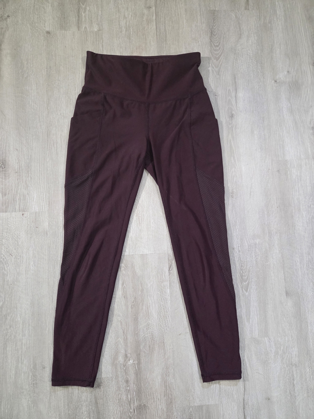 Xersion High-Rise 7/8 Ankle Leggings - Deep Burgundy